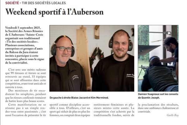 tir des sociétés locales sainte croix